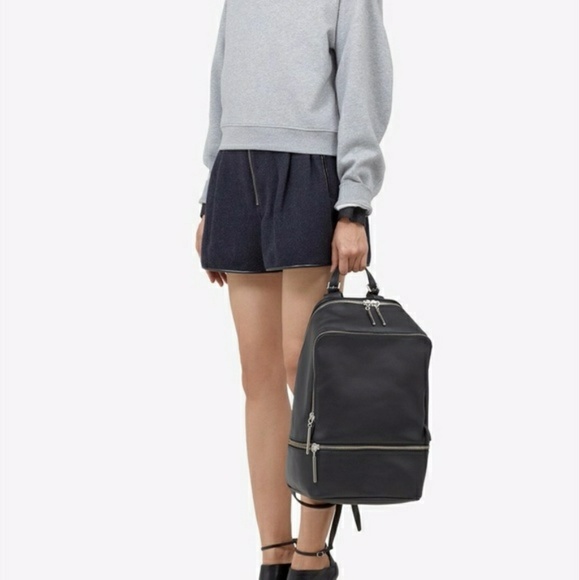3.1 Phillip Lim Zip Around Black Leather Backpack - Picture 1 of 8